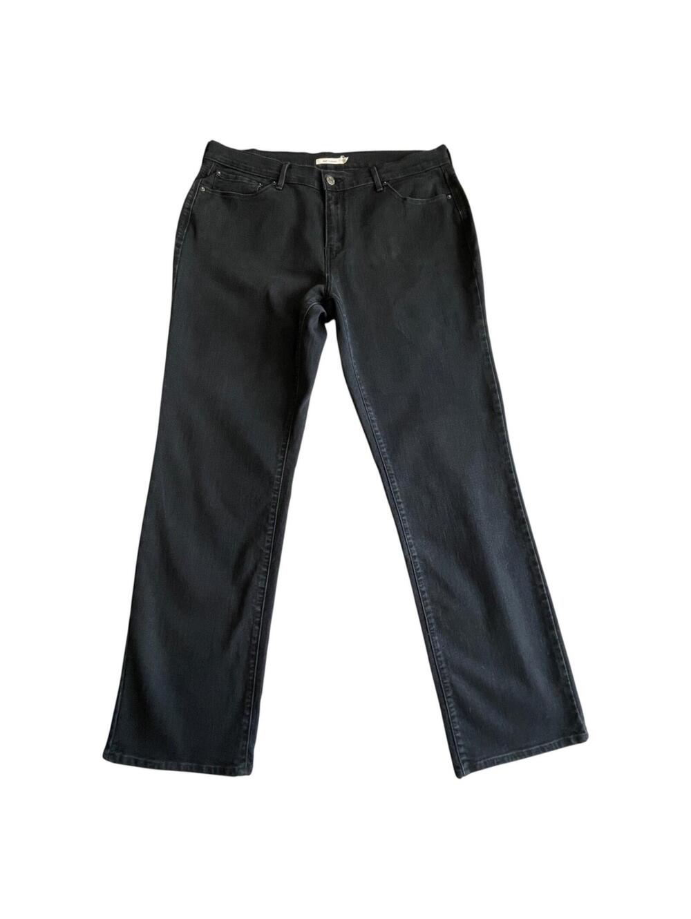 Levi’s 505 Women’s Black Jeans 16W 33x32 Straight CLEAN!